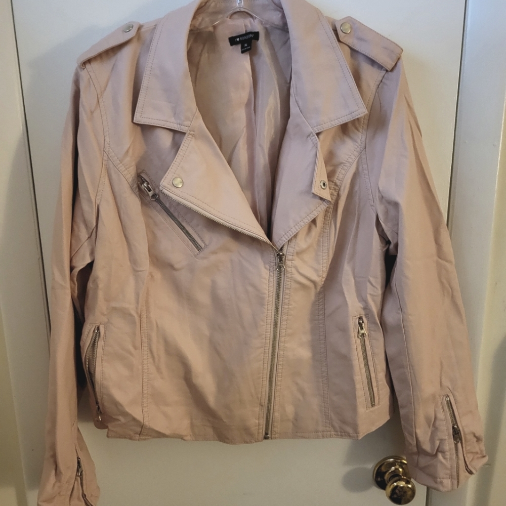 Size XL Light Pink Moto Jacket